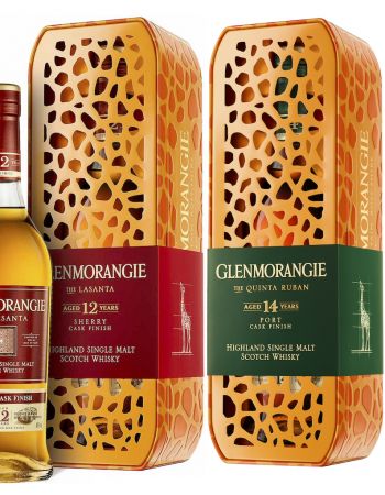 Whisky Glenmorangie Duo Set Limited Edition Girafe Giftbox Lasanta & Quinta Ruban - 2 x 70 CL