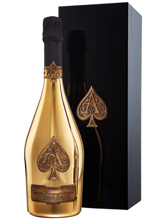 ARMAND DE BRIGNAC Set 2 verres 28.5 cl & Giftbox Ace of Spades Brut Gold - 75 cl