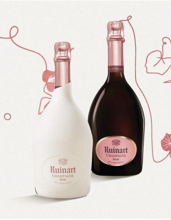 Ruinart Set 2 Neutrale Glasër 41 cl & Rosé second skin - 75 cl 2