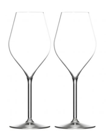 Champagne 2 Verres à champagne 38 cl en PLEXI