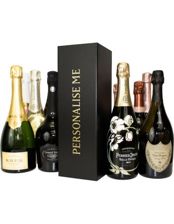 Misterchampagne.ch Coffret carton Noir personnalisé 20 lettres GOLD - 75 cl 2