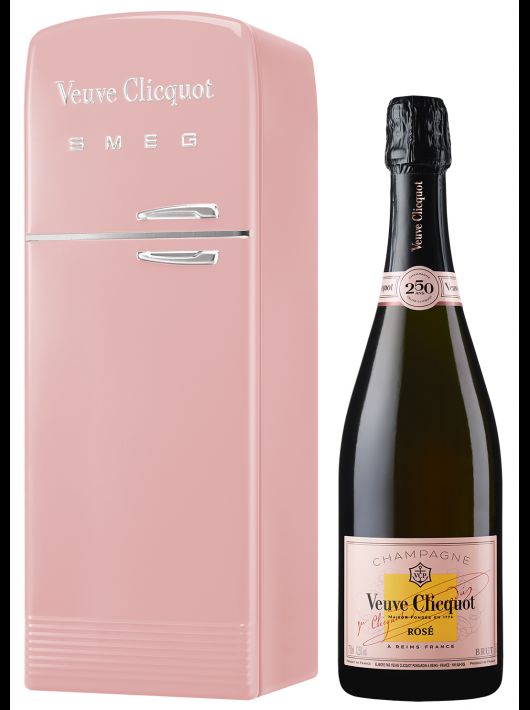 Veuve Clicquot Metallkoffer SMEG Brut rosé - 75 cl