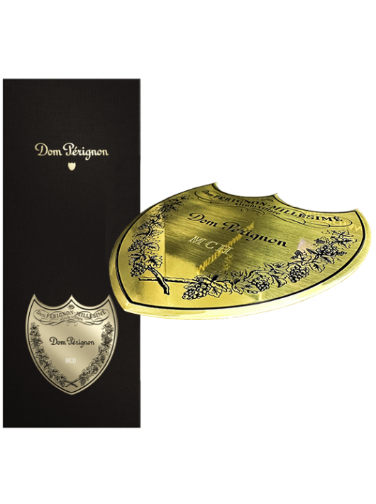 Dom Pérignon Individuelles Metallschild für Schatulle - maximal 3 Buchstaben