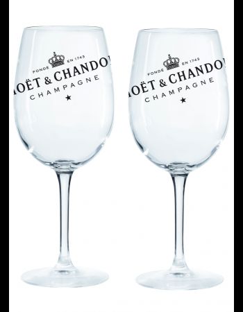 Moët & Chandon 2 large Moët & Chandon glasses