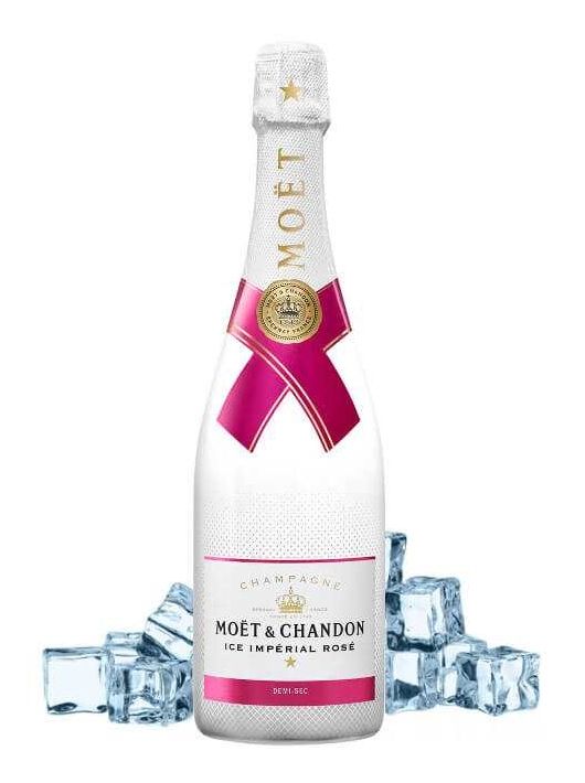 Moët & Chandon 2 gläser + 1 Ice Impérial Rosé - 75 CL