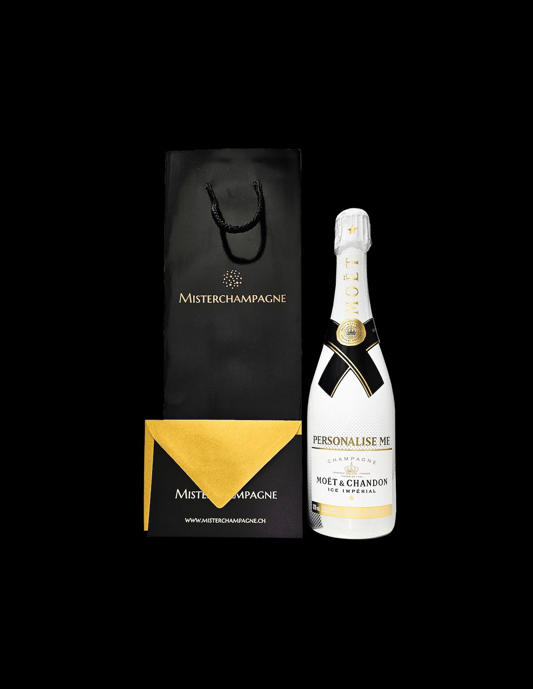 Bouteille de champagne Moët et Chandon Personnalisée