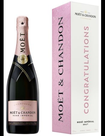 Moët & Chandon Rosé Impérial "CONGRATULATIONS" Giftbox - 75 CL