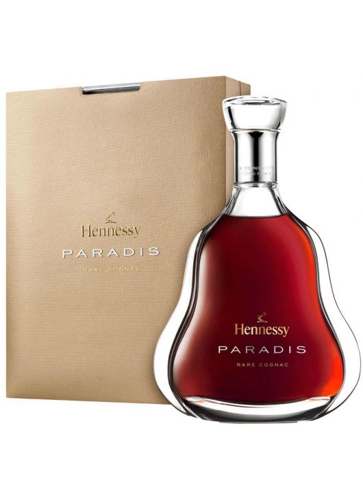 Cognac Hennessy PARADIS WITH ENGRAVING ON GLASS 45 LETTERS MAX - 40% - 70 CL
