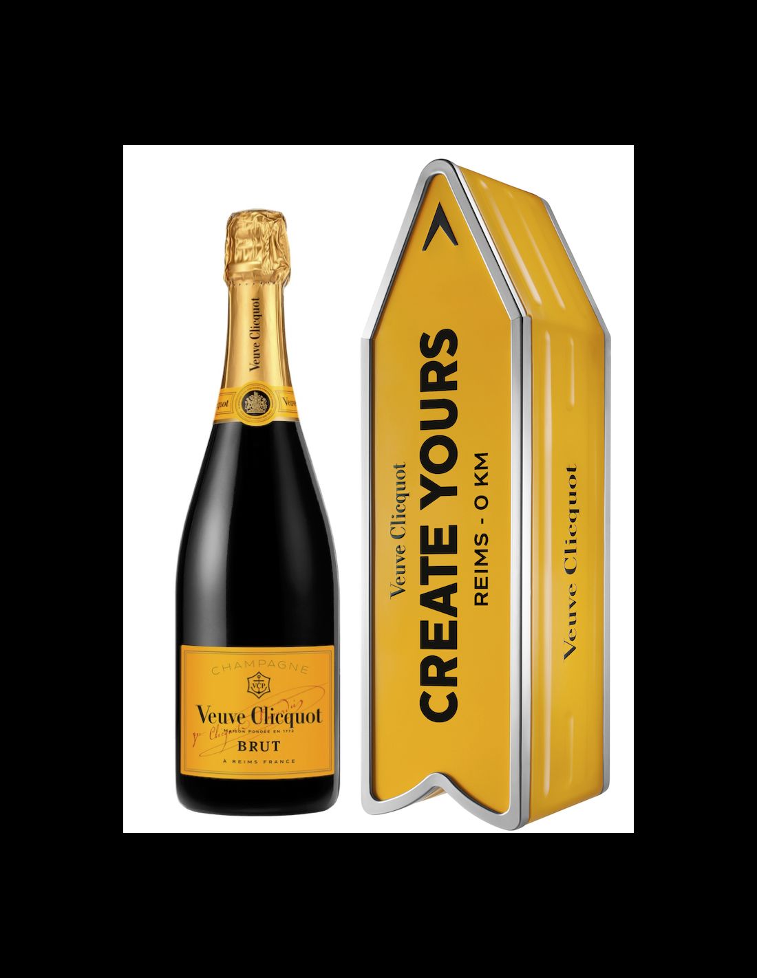 Veuve Clicquot Yellow Label Brut Champagne w/Tape Gift Box - Bottle Values