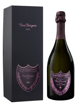 Dom Pérignon Vintage 2009 Rosé Giftbox personnalisé avec gravure sur bouclier en métal - 75 cl