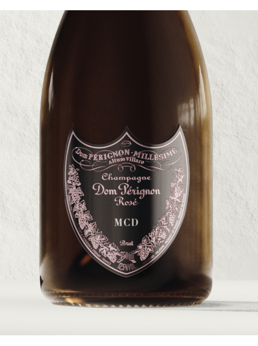 Dom Pérignon Personalisiertes Flaschenschild aus Metall - maximal 3 Buchstaben