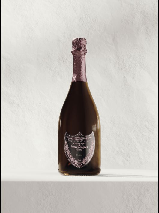 Dom Pérignon Vintage 2009 Rosé bouteille personnalisé avec gravure sur bouclier en métal - 75 cl