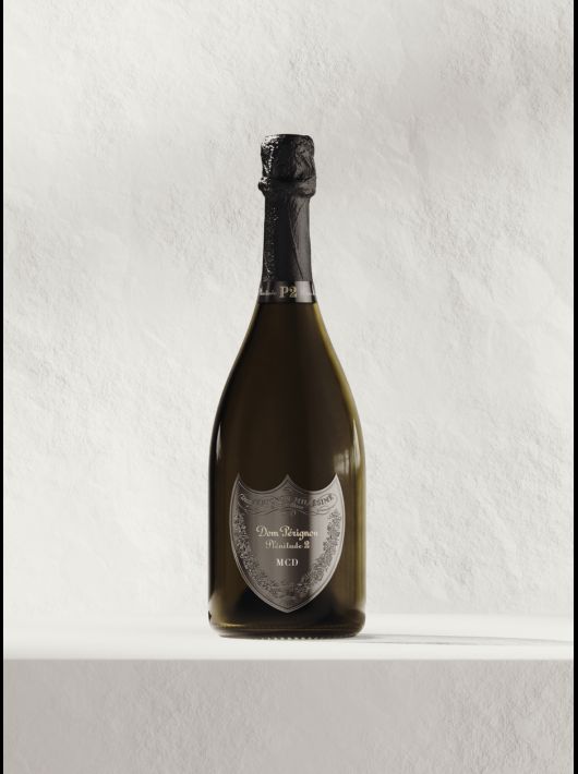 Dom Pérignon P2 Vintage 2004 bouteille personnalisée avec gravure sur bouclier en métal - 75 cl