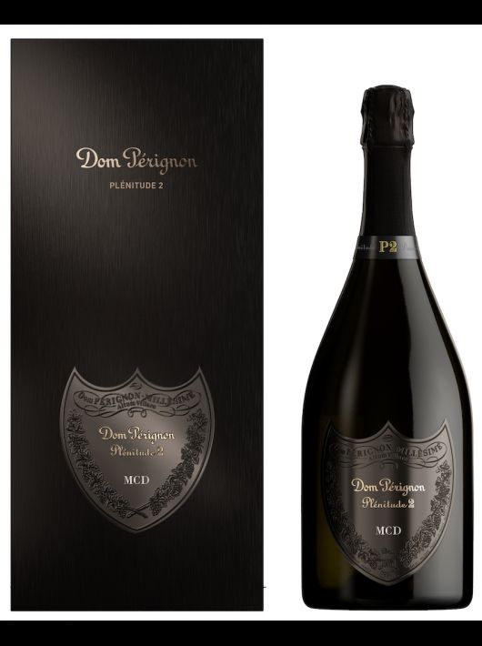 Dom Pérignon P2 Vintage 2004 Giftbox & Personalised bottle with engraving on metal shield - 75 cl