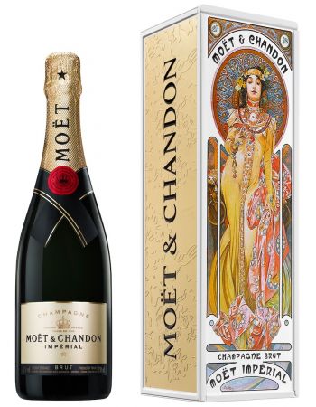 Moët & Chandon Brut Impérial "WOMAN IN GOLDEN DRESS" Isotherm Metal Giftbox - 75 CL