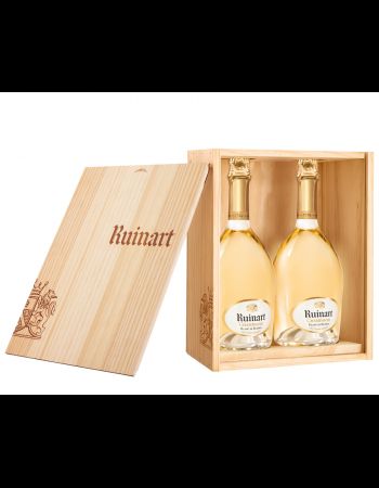 Ruinart WOODEN BOX DUO Blanc de blancs - 2 x 75 cl