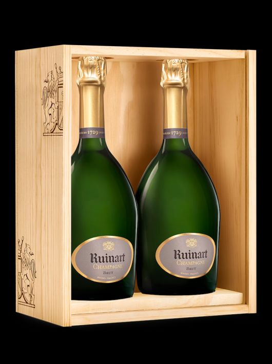 Ruinart WOODEN BOX DUO "R" Brut - 2 x 75 cl