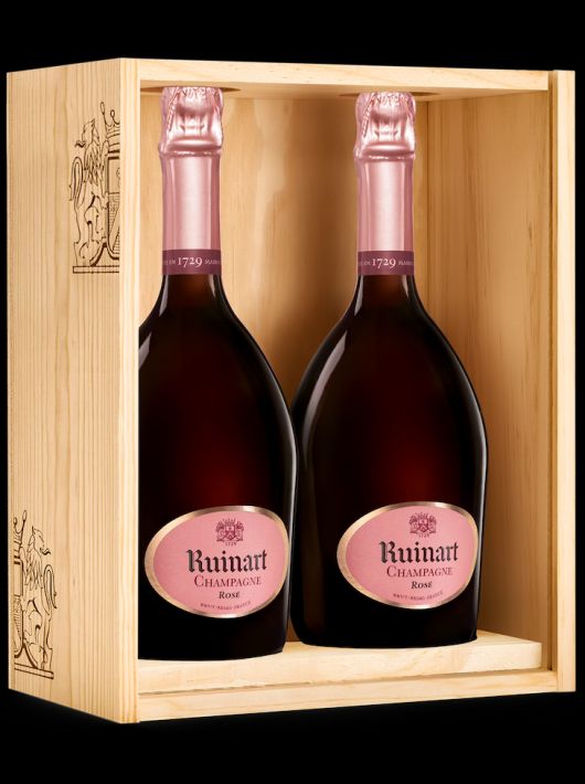 Ruinart WOODEN BOX DUO Rosé - 2 x 75 cl