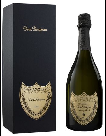 Dom Pérignon 2015 Giftbox personnalisé avec gravure sur bouclier en métal - 75 cl