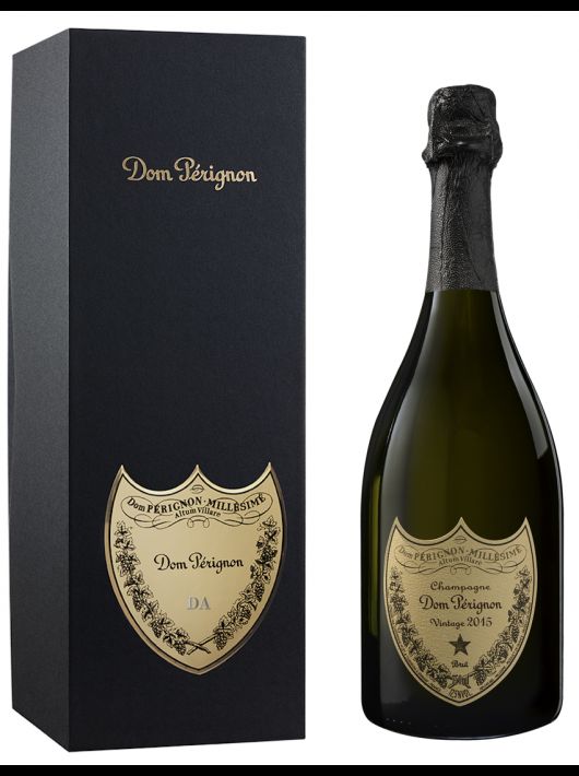 Dom Pérignon Vintage 2015 Personalisierte Giftbox mit Gravur auf Metallschild - 75 cl