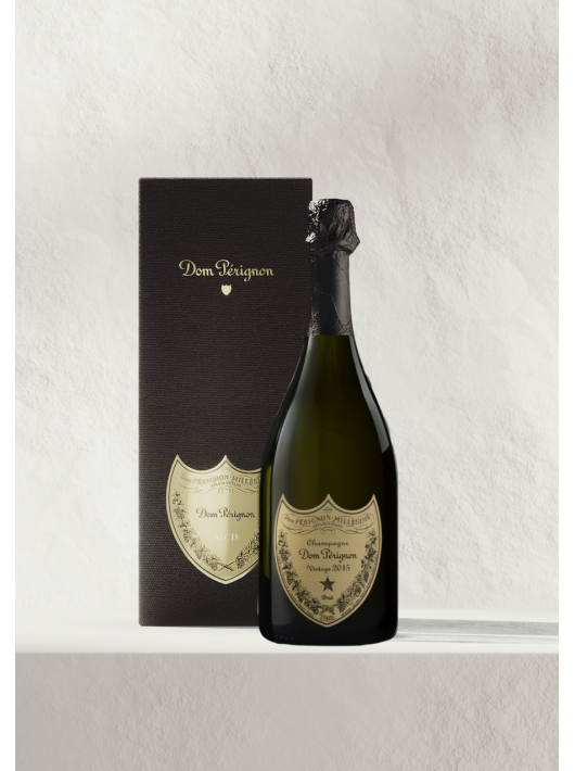 Dom Pérignon 2015 Giftbox personnalisé avec gravure sur bouclier en métal - 75 cl