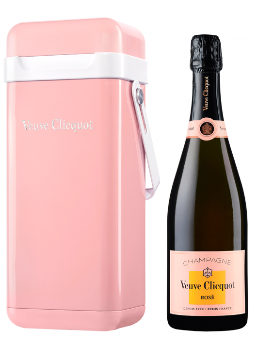 Veuve Clicquot Metal Cooler Giftbox rosé - 75 cl