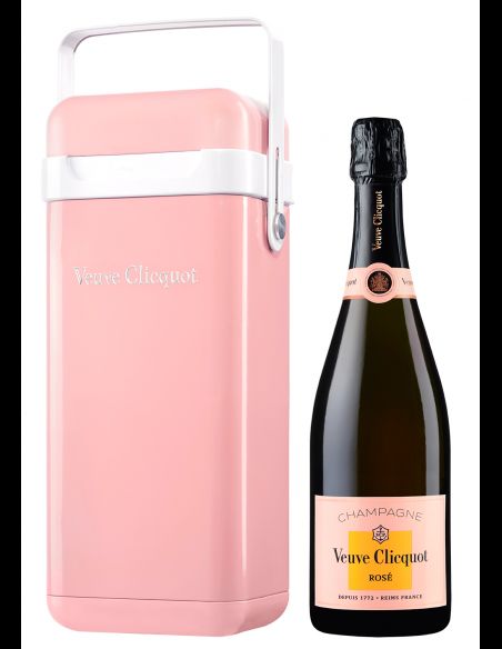 Veuve Clicquot Metal Cooler Giftbox rosé - 75 cl