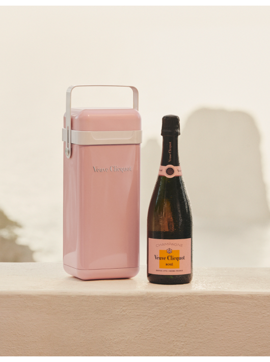 Veuve Clicquot Metal Cooler Giftbox rosé - 75 cl