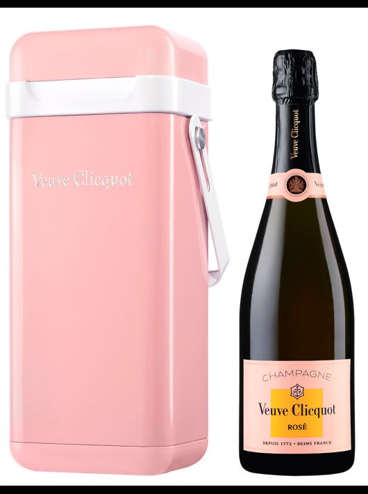 Veuve Clicquot DUO SET METAL COOLER GIFTBOX ROSÉ & BRUT - 2 X 75 CL