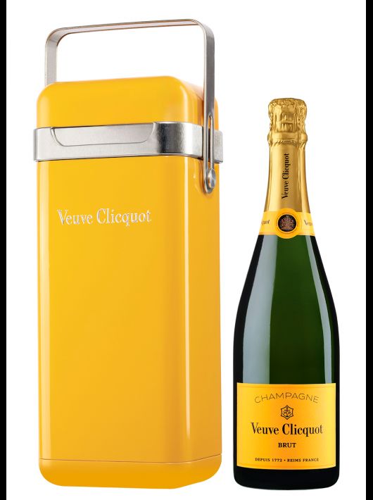 Veuve Clicquot DUO SET METAL COOLER GIFTBOX ROSÉ & BRUT - 2 X 75 CL