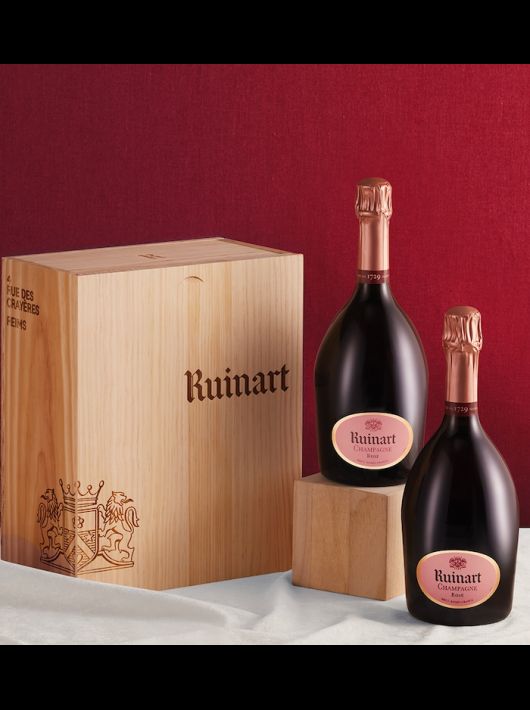 Ruinart WOODEN BOX DUO Rosé - 2 x 75 cl