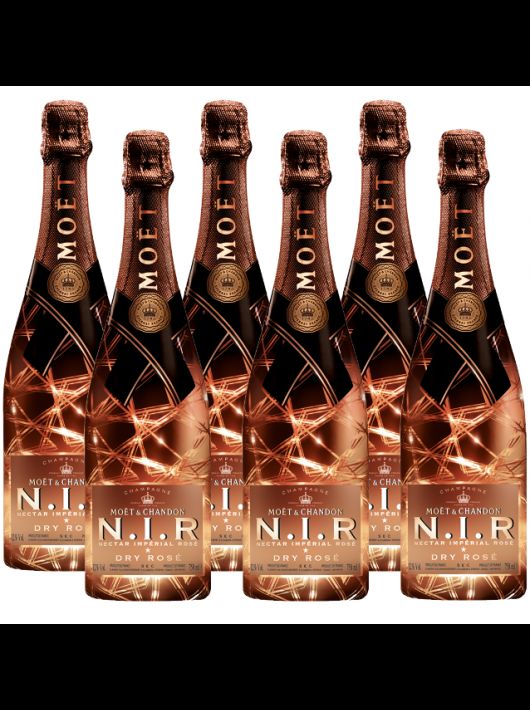 Moët & Chandon N.I.R Nectar Impérial rosé "LED" Limited Edition - 6 x 75 cl