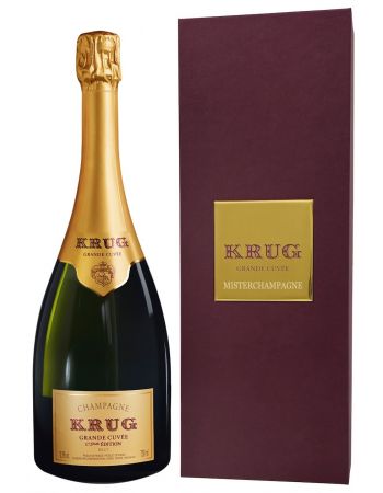 Krug 172éme Grande Cuvée personnalisé avec gravure sur métal sur Giftbox - 75 cl