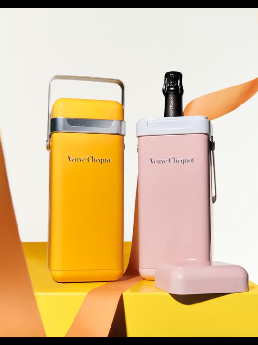 Veuve Clicquot DUO SET METAL COOLER GIFTBOX ROSÉ & BRUT - 2 X 75 CL