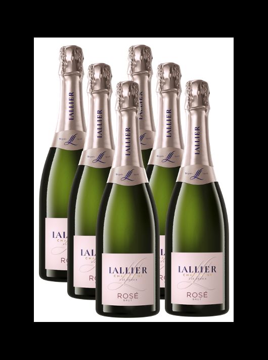 LALLIER CHAMPAGNE Rosé - 6 X 75cl (SPECIAL X-MAS DEAL)