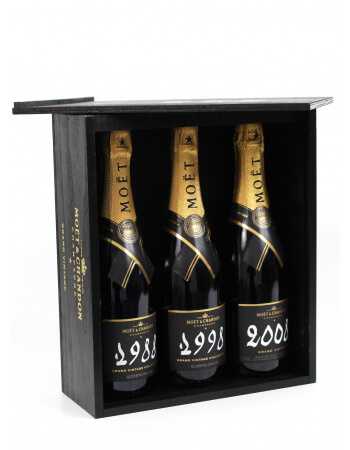 Moët & Chandon 3 bouteilles Grand Vintage 1988, 1998 & 2008 - 3 x 75 cl 2