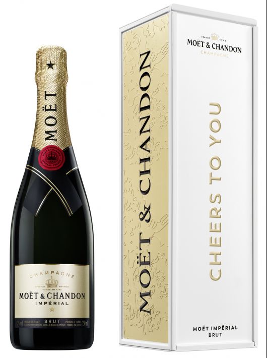 Moët & Chandon Brut Impérial "CHEERS TO YOU" Isotherm Metal Giftbox - 75 CL