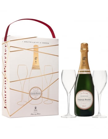 Laurent-Perrier La Cuvée & 2 Verres, Limited Edition Giftbox - 75 cl