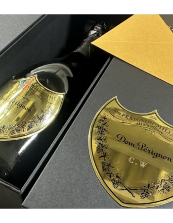 Dom Pérignon 2015 Giftbox & Personalised bottle with engraving on metal shield - 75 cl 2