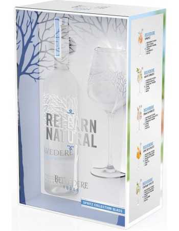 Belvedere Vodka PURE & 1 Glass LIMITED EDITION - 40% - 70 CL