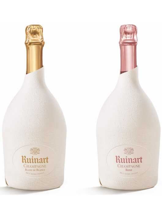 Ruinart Set Duo Second Skin "Blanc de blancs & Rosé" - 2 x 75 cl