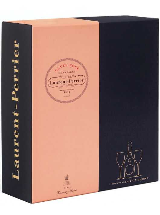 Laurent-Perrier Giftbox Cuvée rosé & 2 glasses Limited Edition