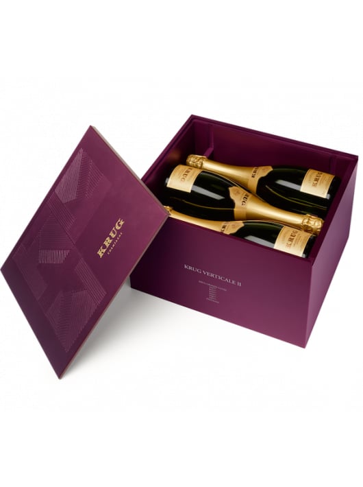 Krug Caisse bois Verticale Grande cuvée 162-167ème - 6 x 75 cl