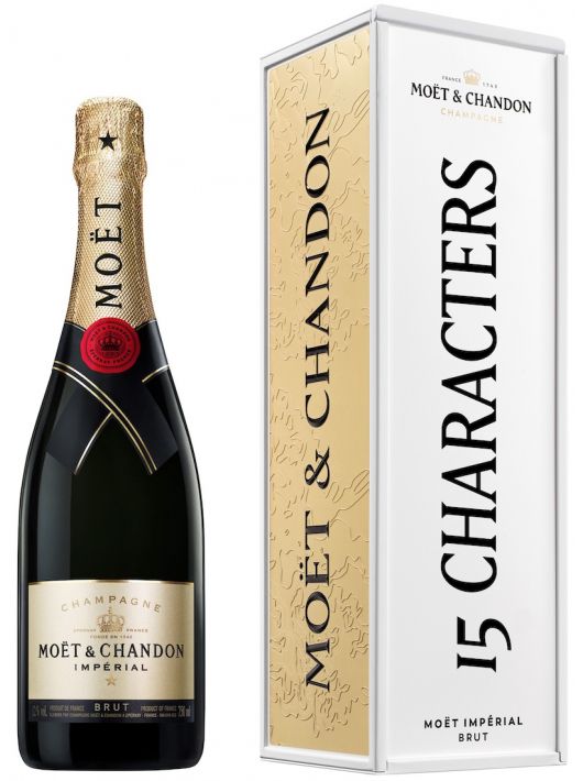 Moët & Chandon Brut Impérial Metall Geschenkbox "Personnalise Me" - 75 CL