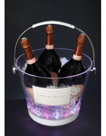 Laurent-Perrier Seau à glace Plexiglass LED