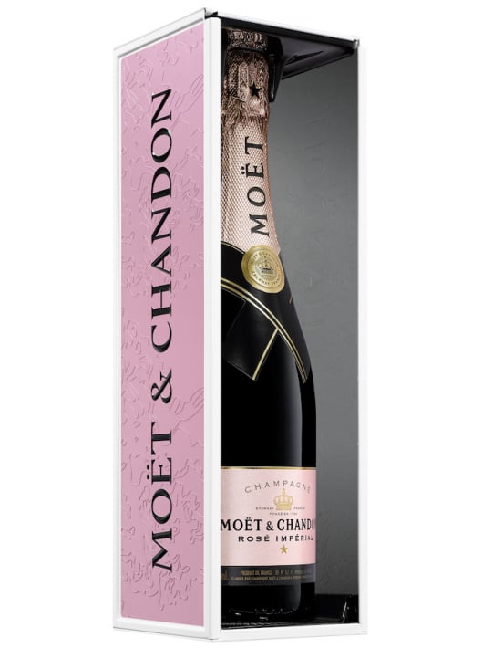 Moët & Chandon Rosé Impérial Giftbox Métal Personnalisable - 75 CL